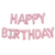 Matte Pink Happy Birthday Bunting Balloons 