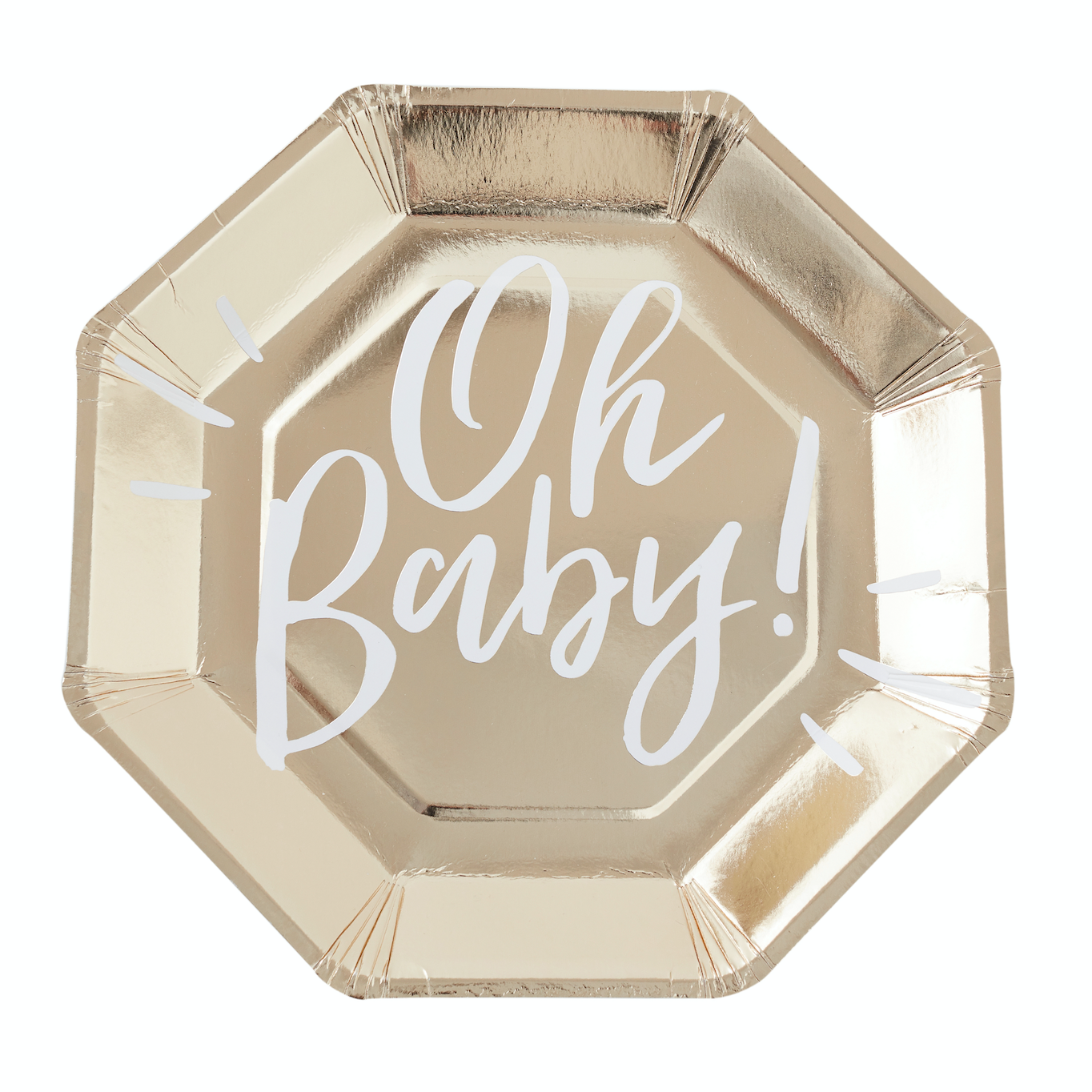 Oh Baby! Gold Party Plates 