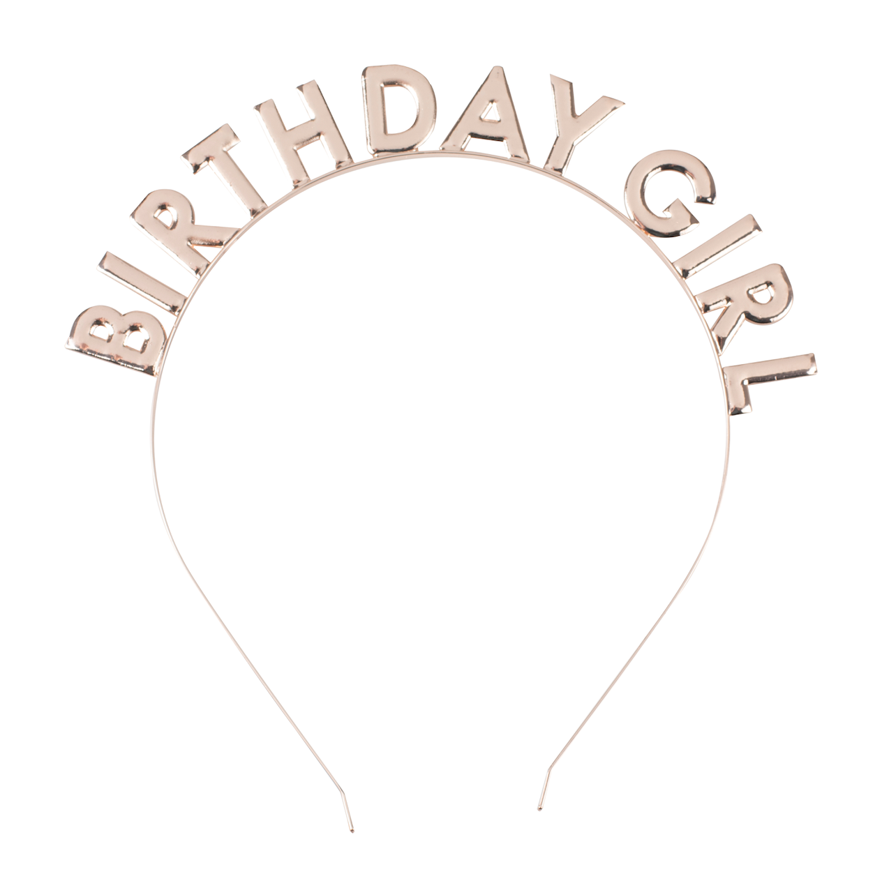 Rose Gold Birthday Girl Headband 