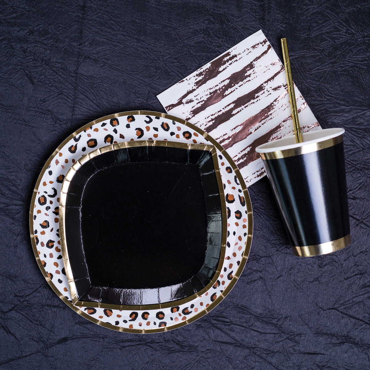 Posh Noir Dinner Plates