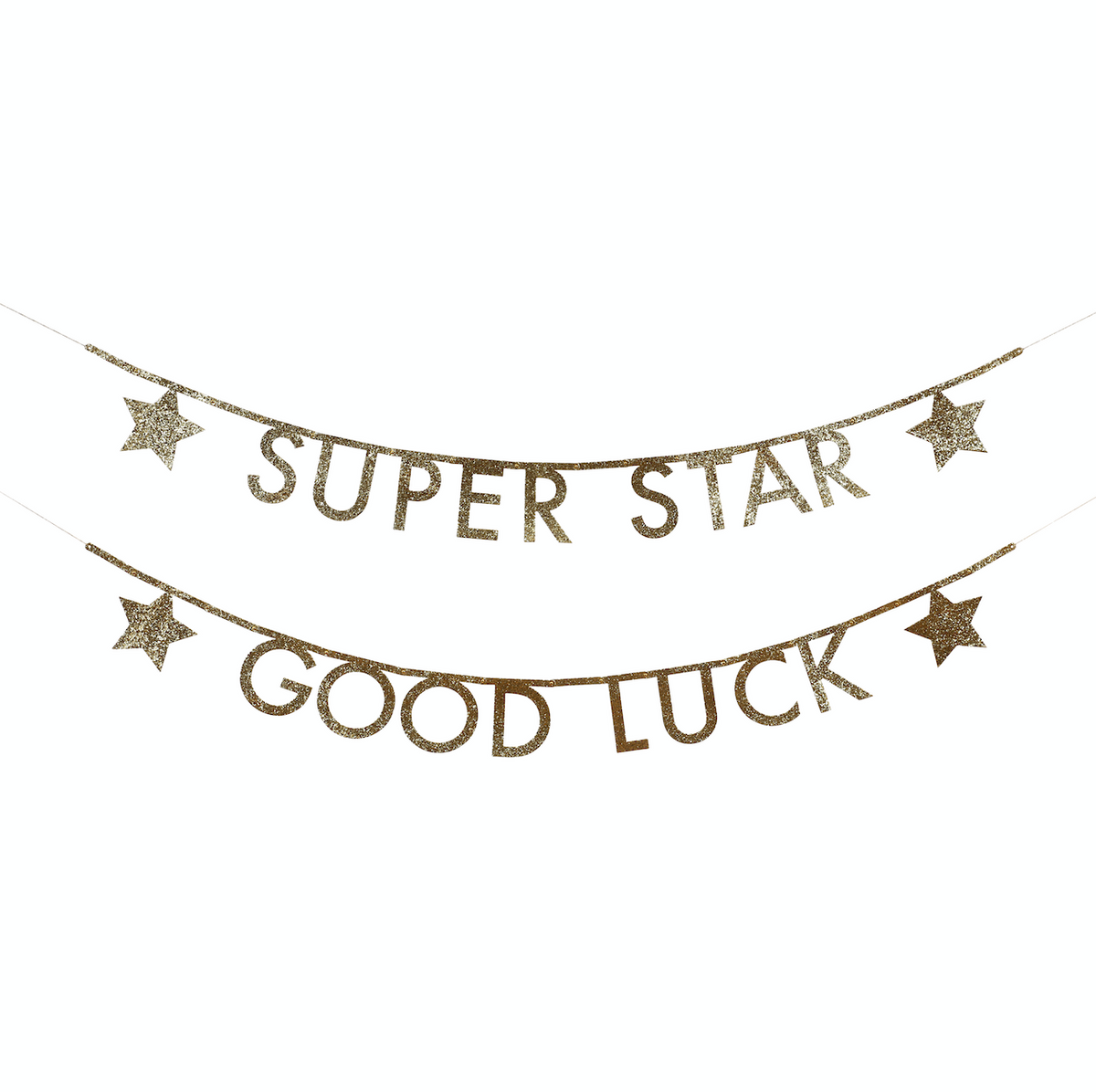 Gold Glitter Letter Garland Kit