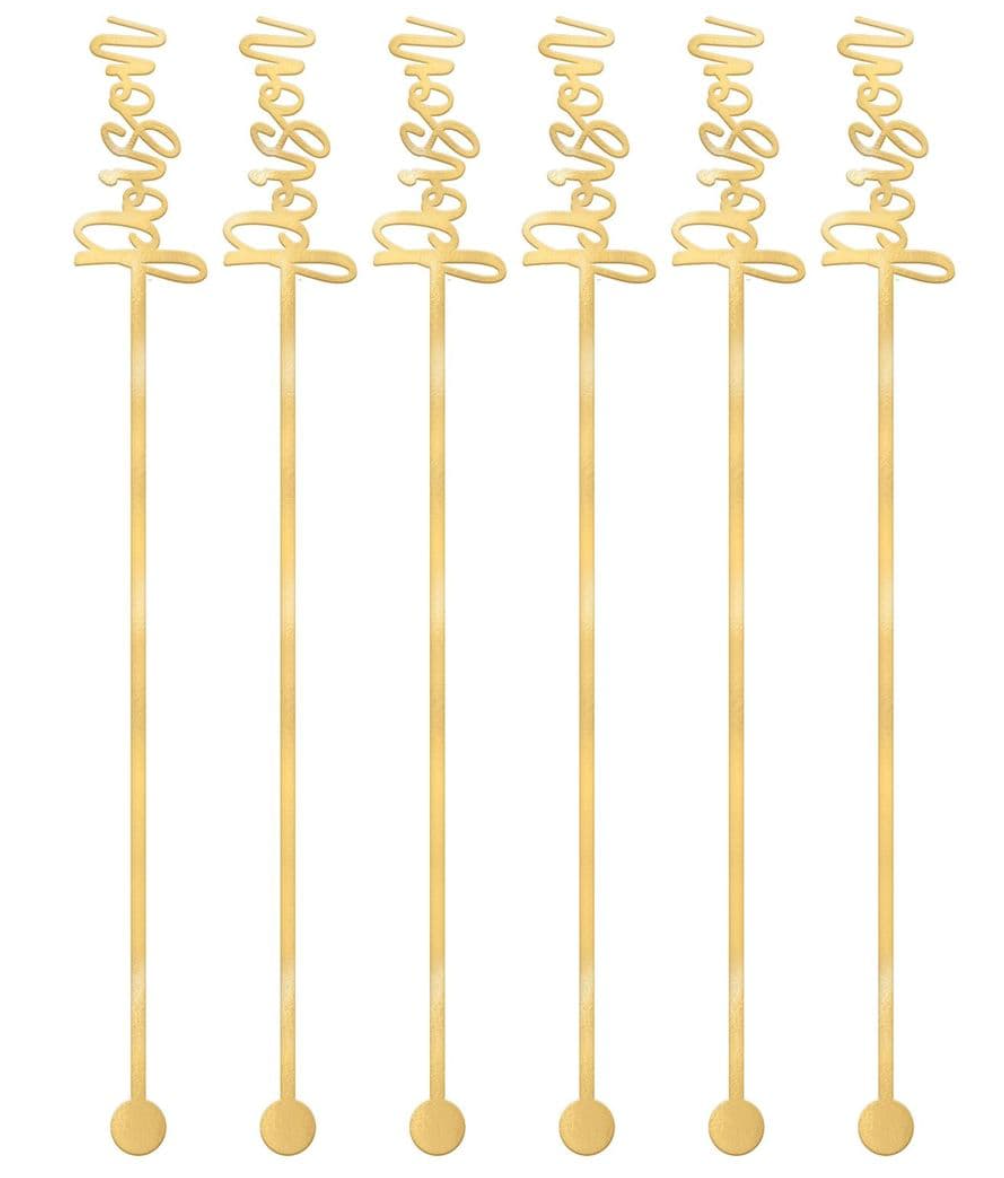  Poison Electroplated Plastic Stirrers