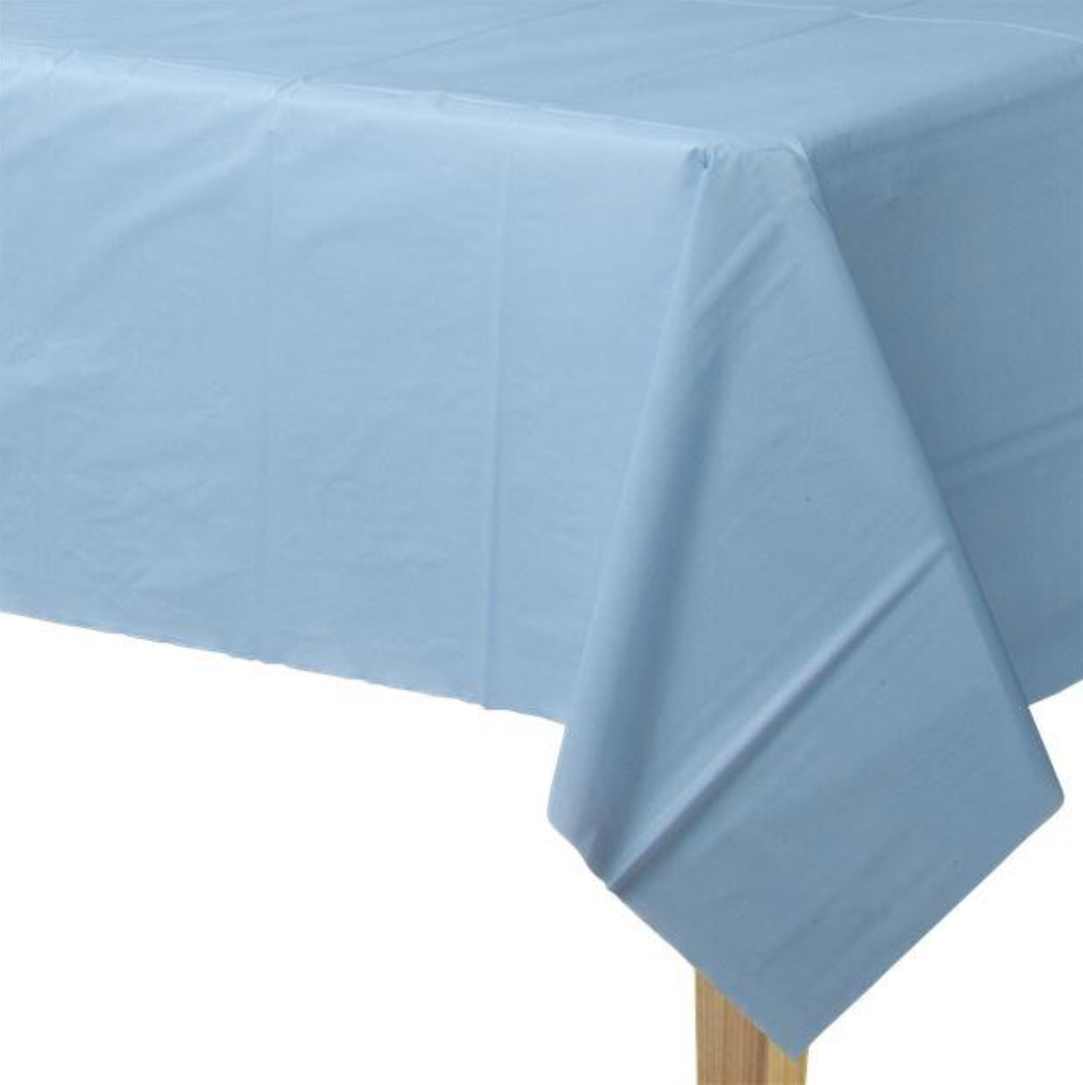Pastel Blue Plastic Table Cover