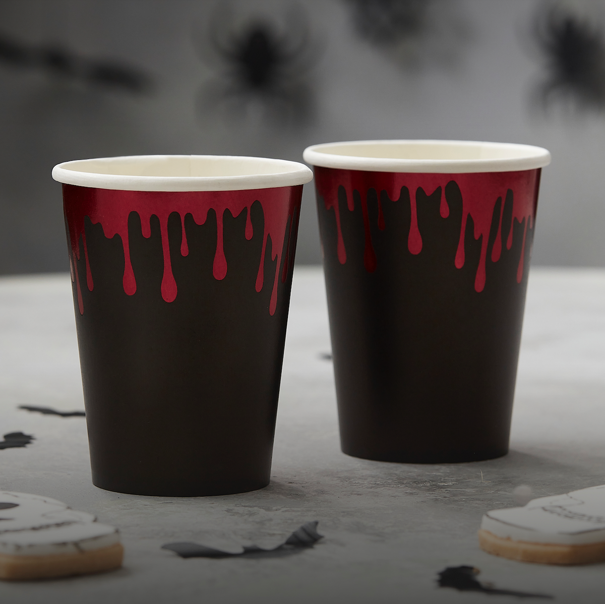Blood Drip Paper Halloween Cups