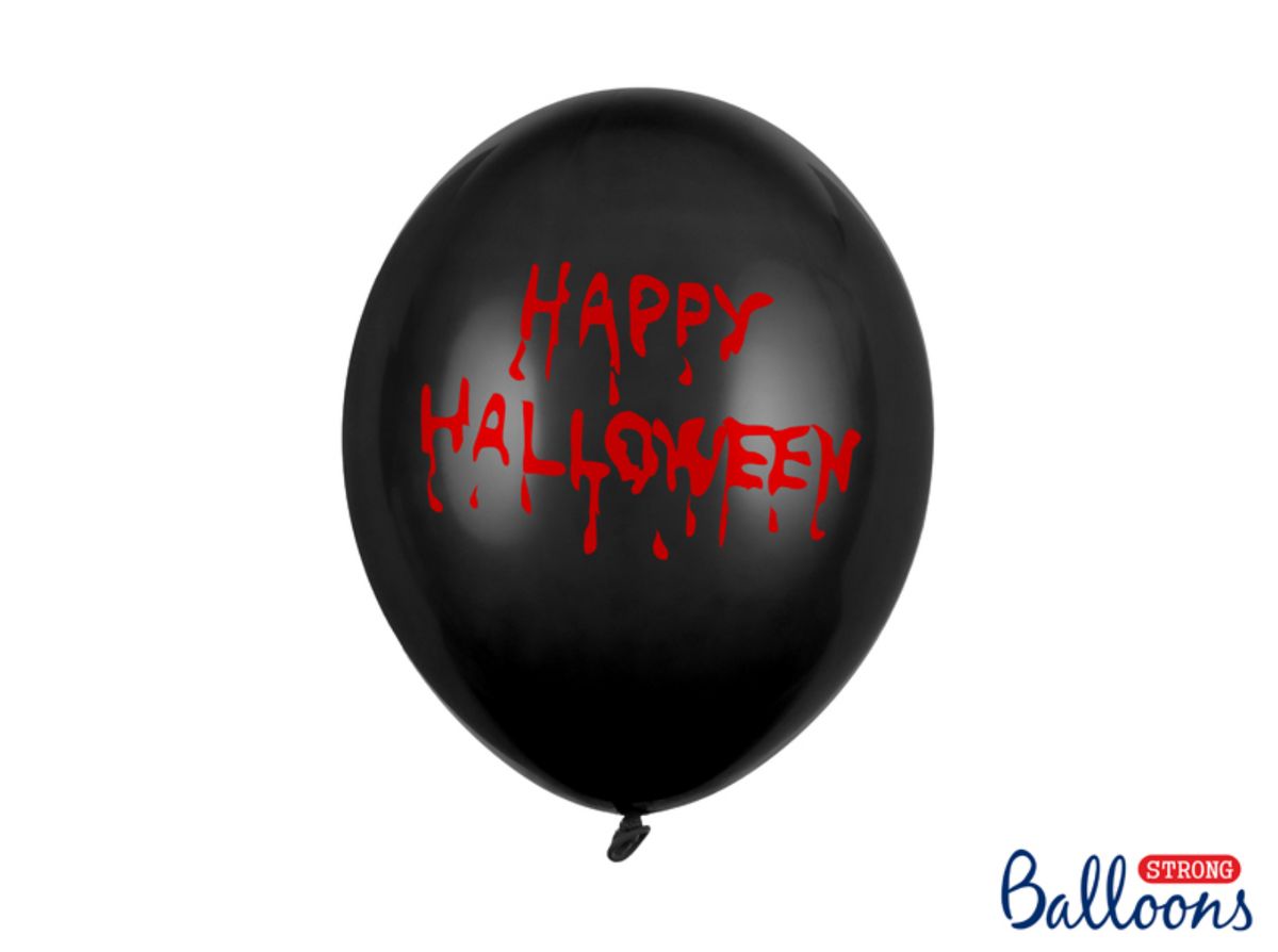 Happy Halloween Black Balloons
