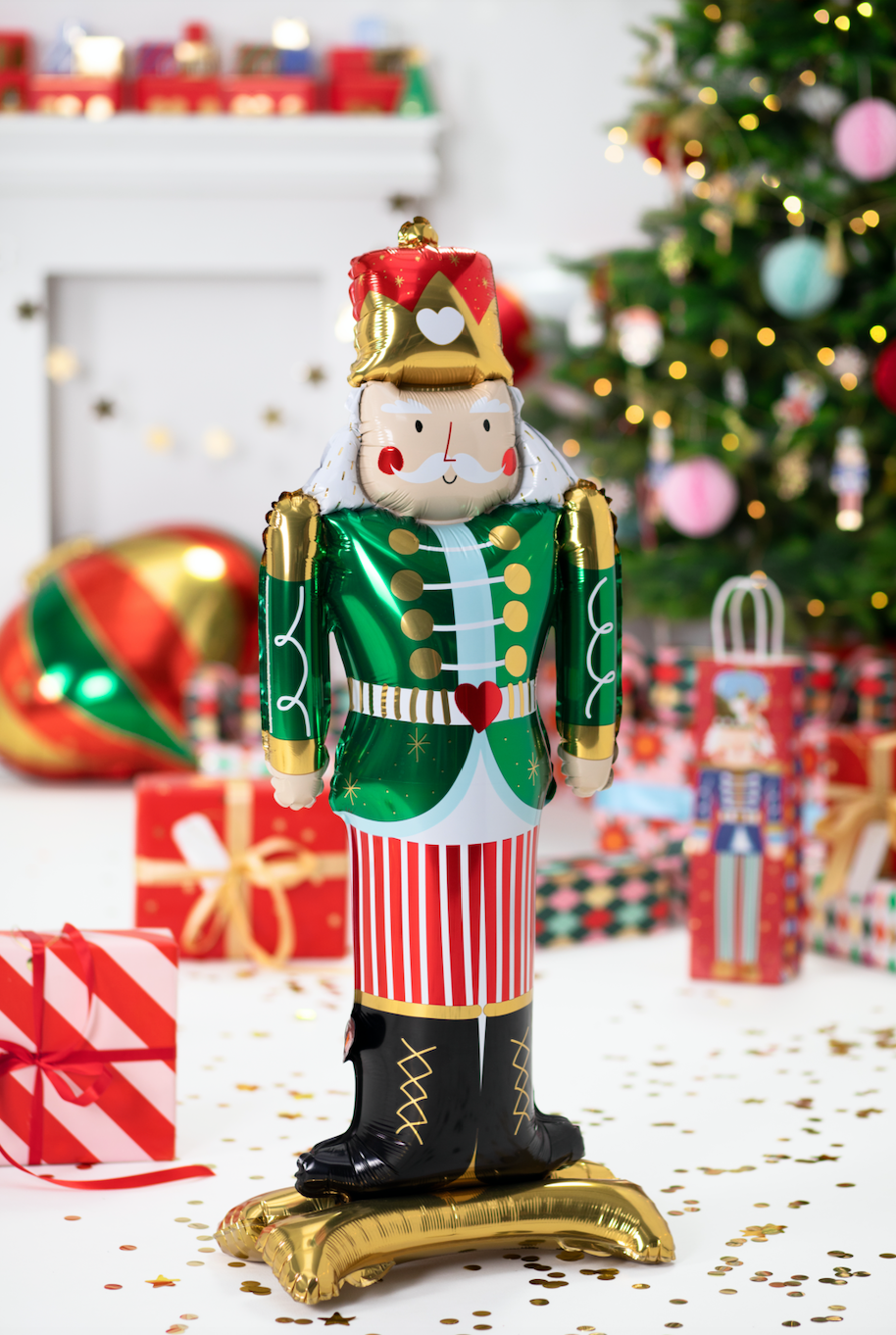 Standing Nutcracker Foil Balloon