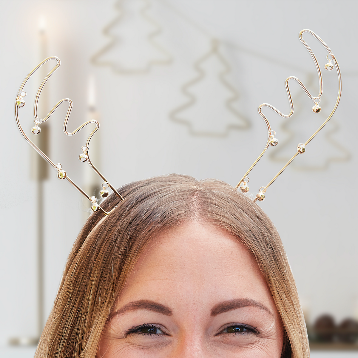 Reindeer Antlers Metal Christmas Party HeadbandReindeer Antlers Metal Christmas Party Headband