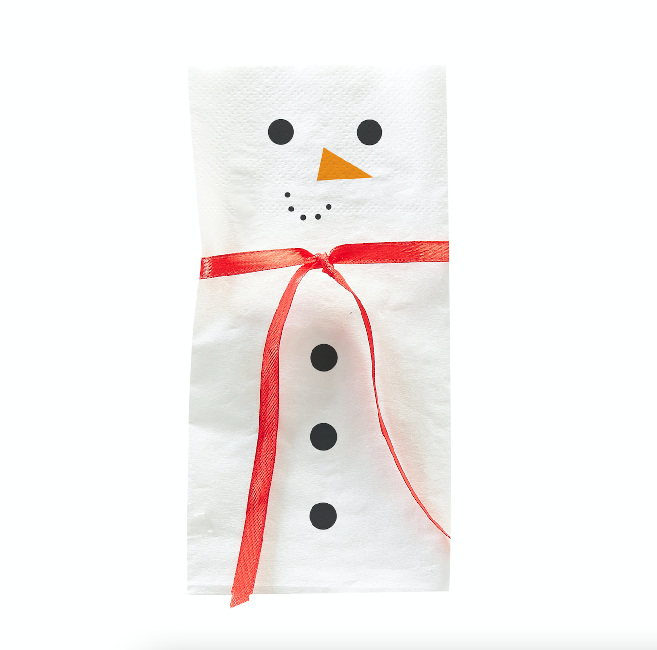 Snowman Scarf Paper Christmas Napkins