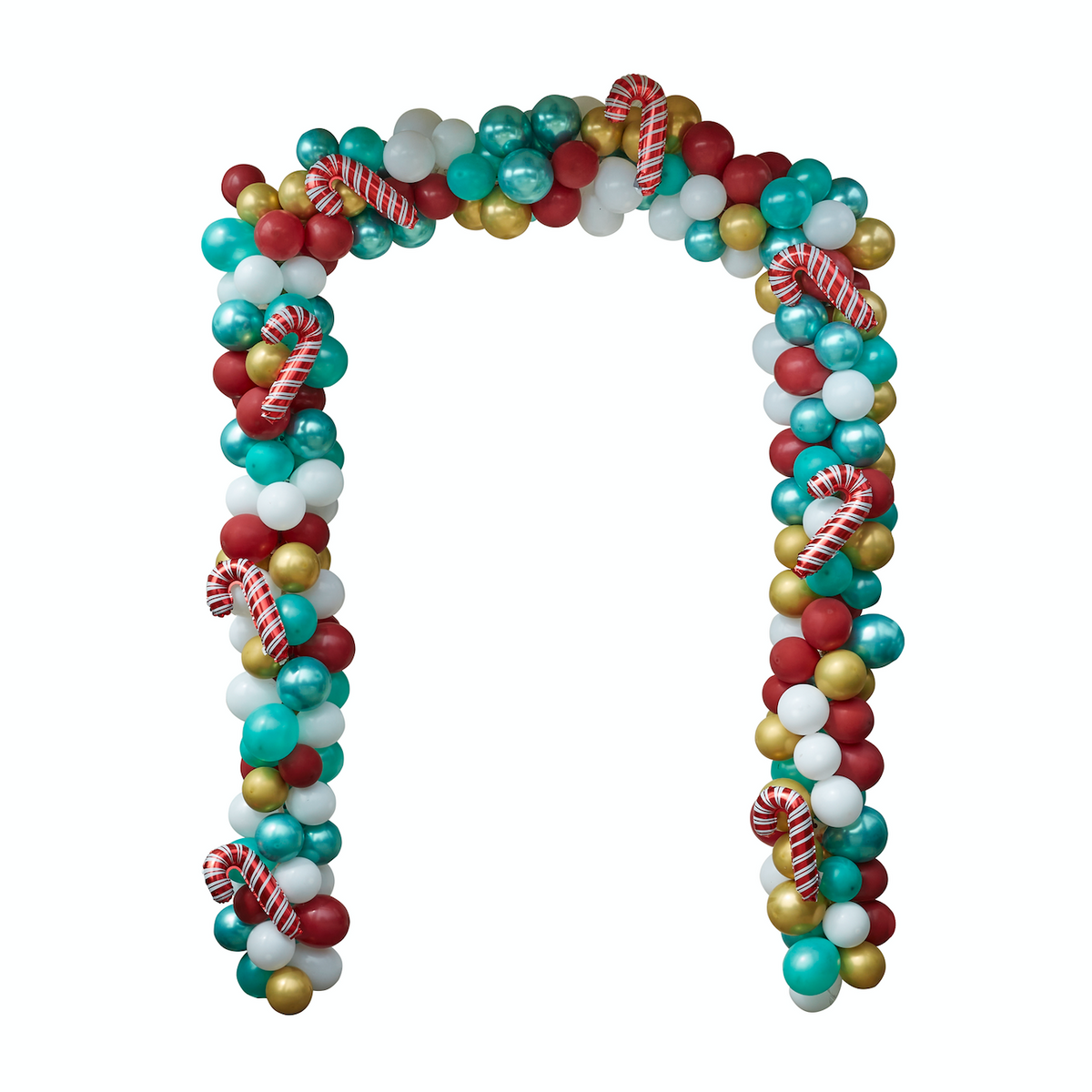 Novelty Candy Cane Christmas Door Balloon Arch Kit