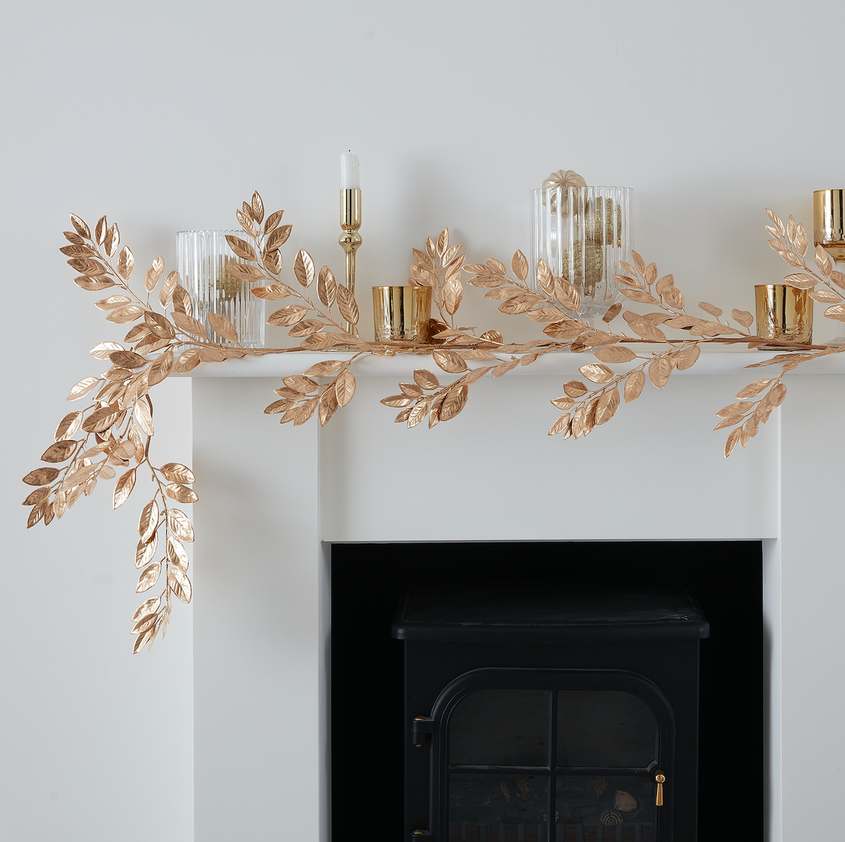 Gold Artificial Foliage Christmas Garland