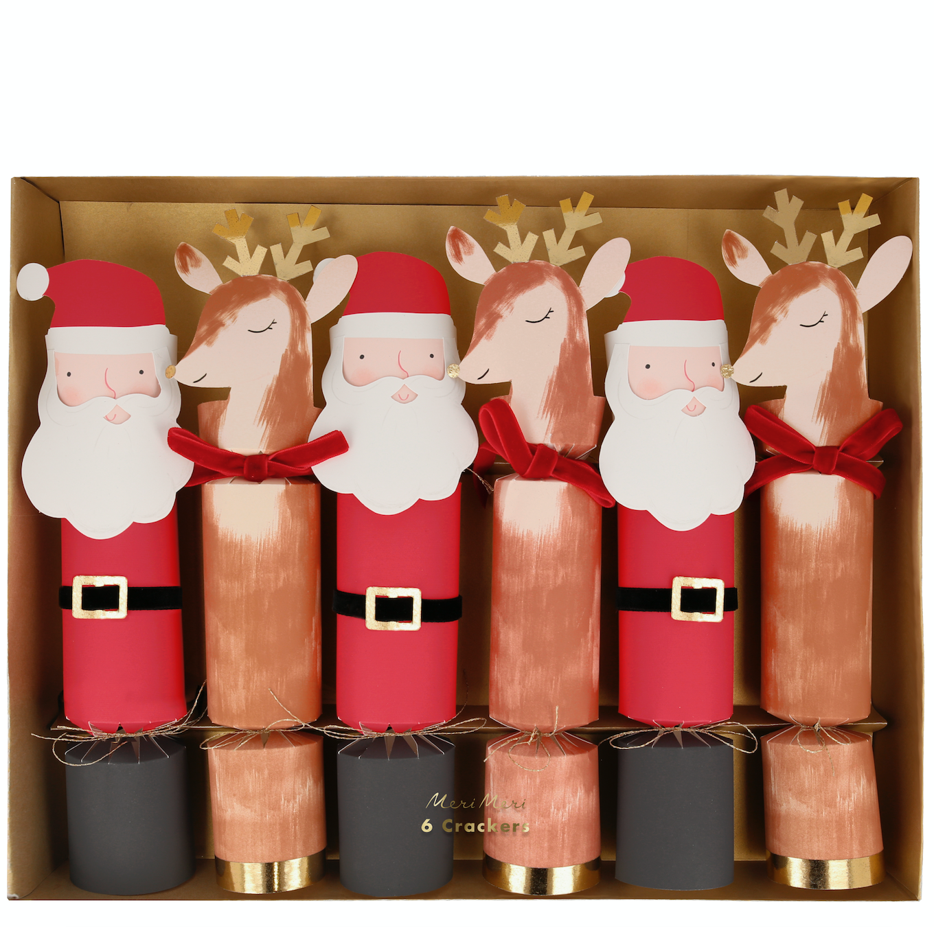 Large Santa & Reindeer Crackers