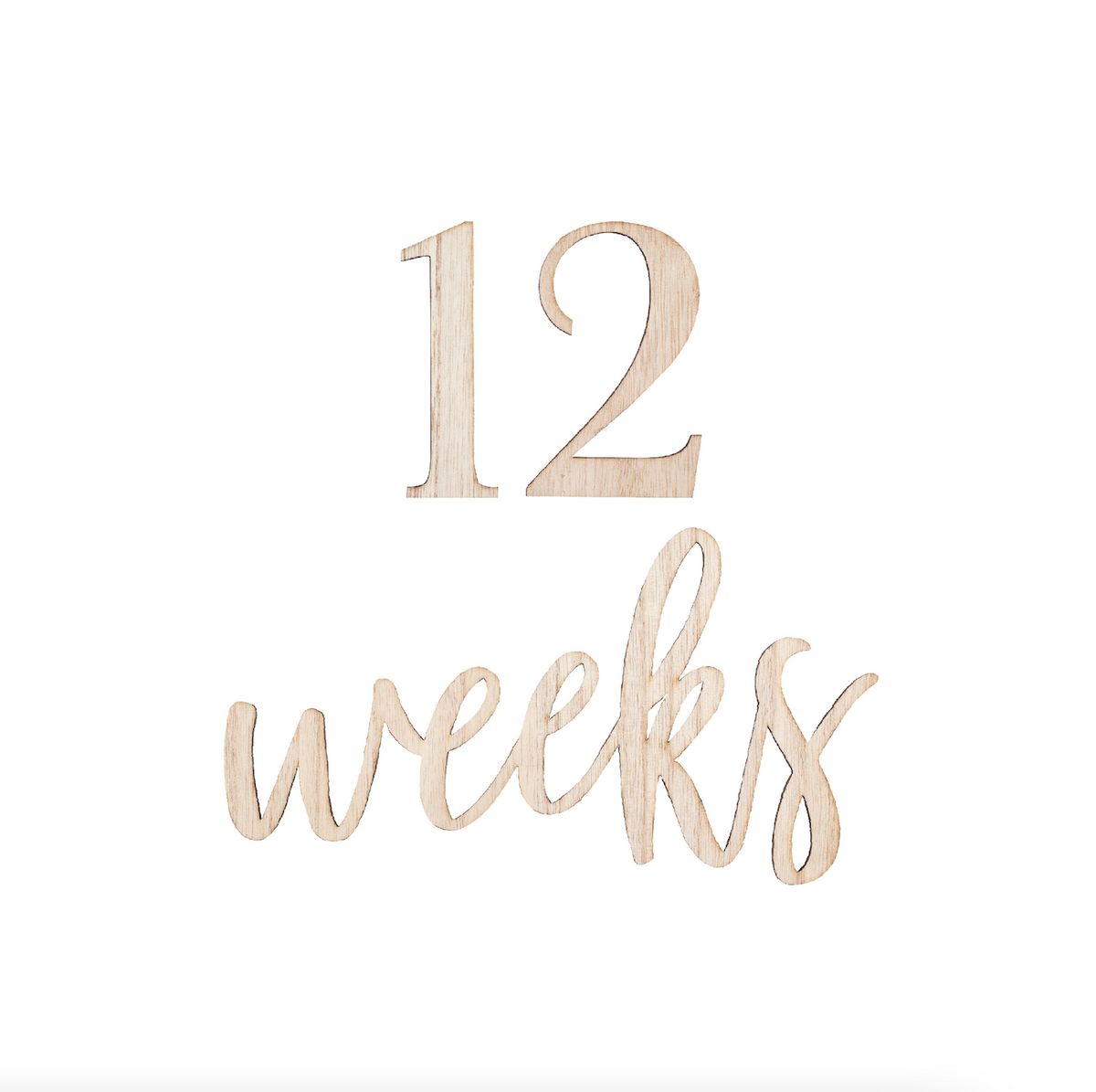 Wooden Pregnancy &amp; Baby Milestone Signs