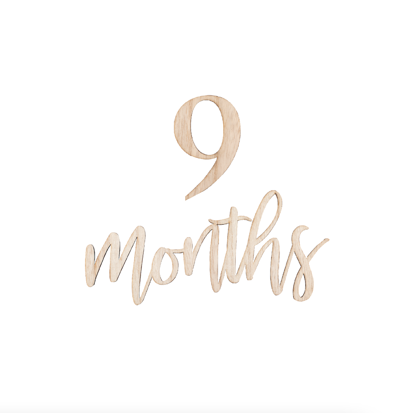 Wooden Pregnancy & Baby Milestone Signs
