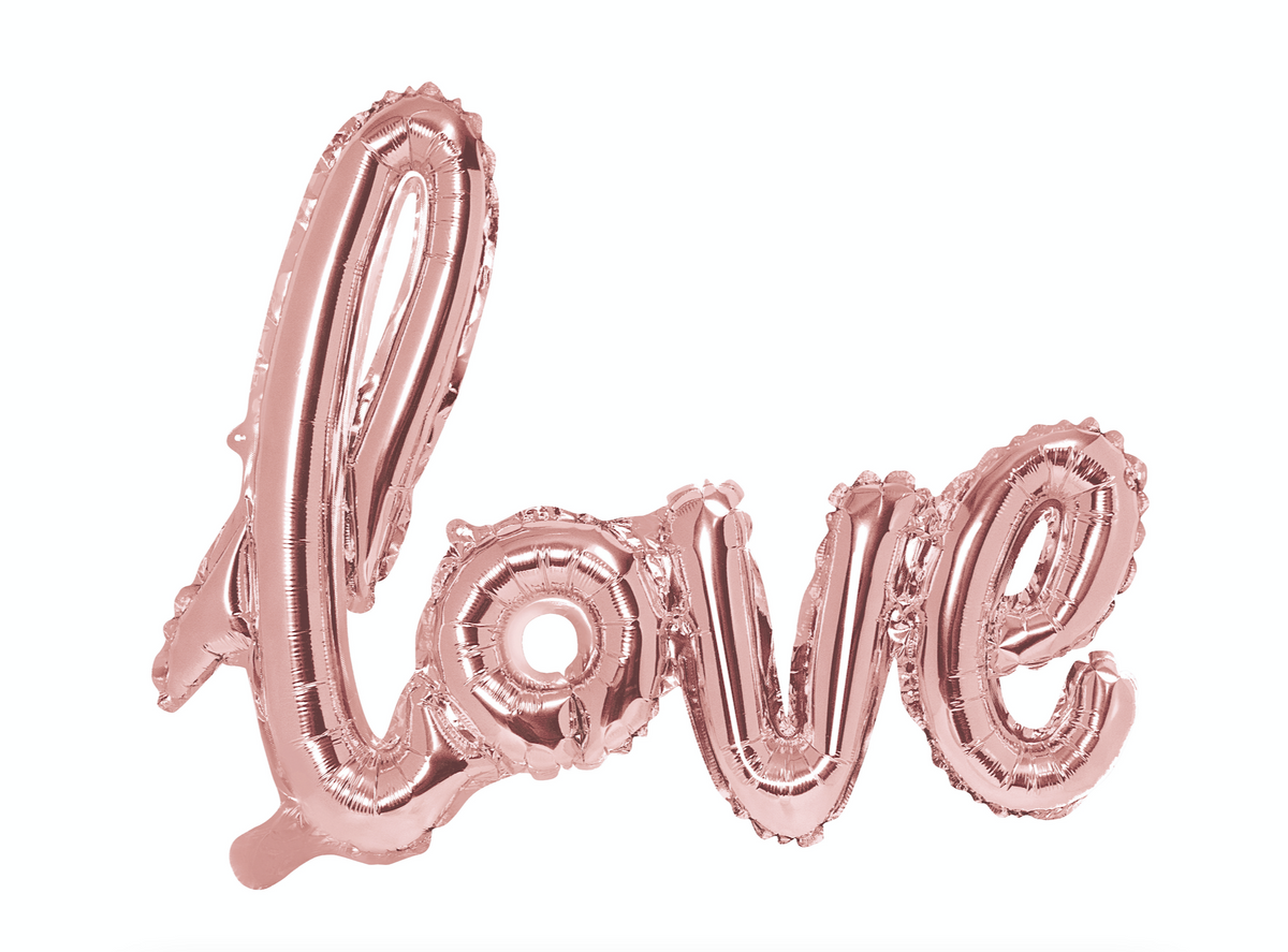 Rose Gold Love Letter Balloon 