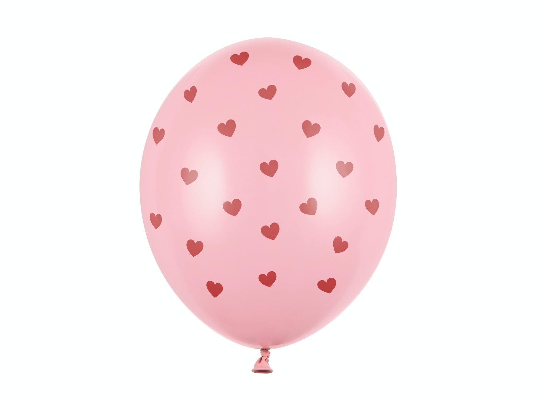 Pastel Baby Pink Hearts Balloons
