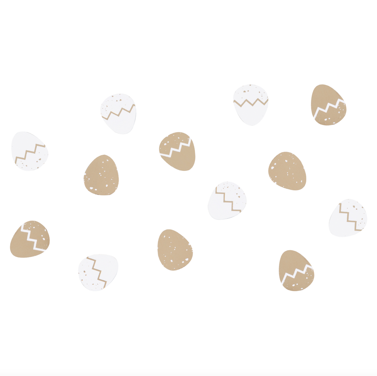 Gold &amp; White Easter Egg Table Confetti Decoration