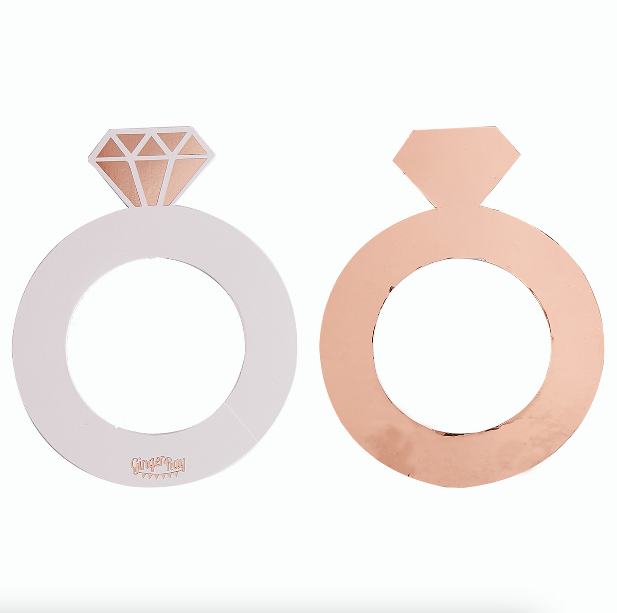 Rose Gold Ring Shaped Drink Markers
