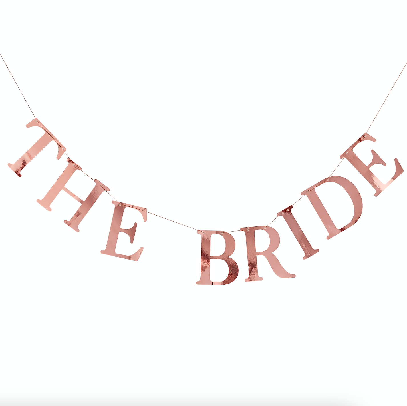 Rose Gold The Bride Hen Party Bunting with Photo Pegs