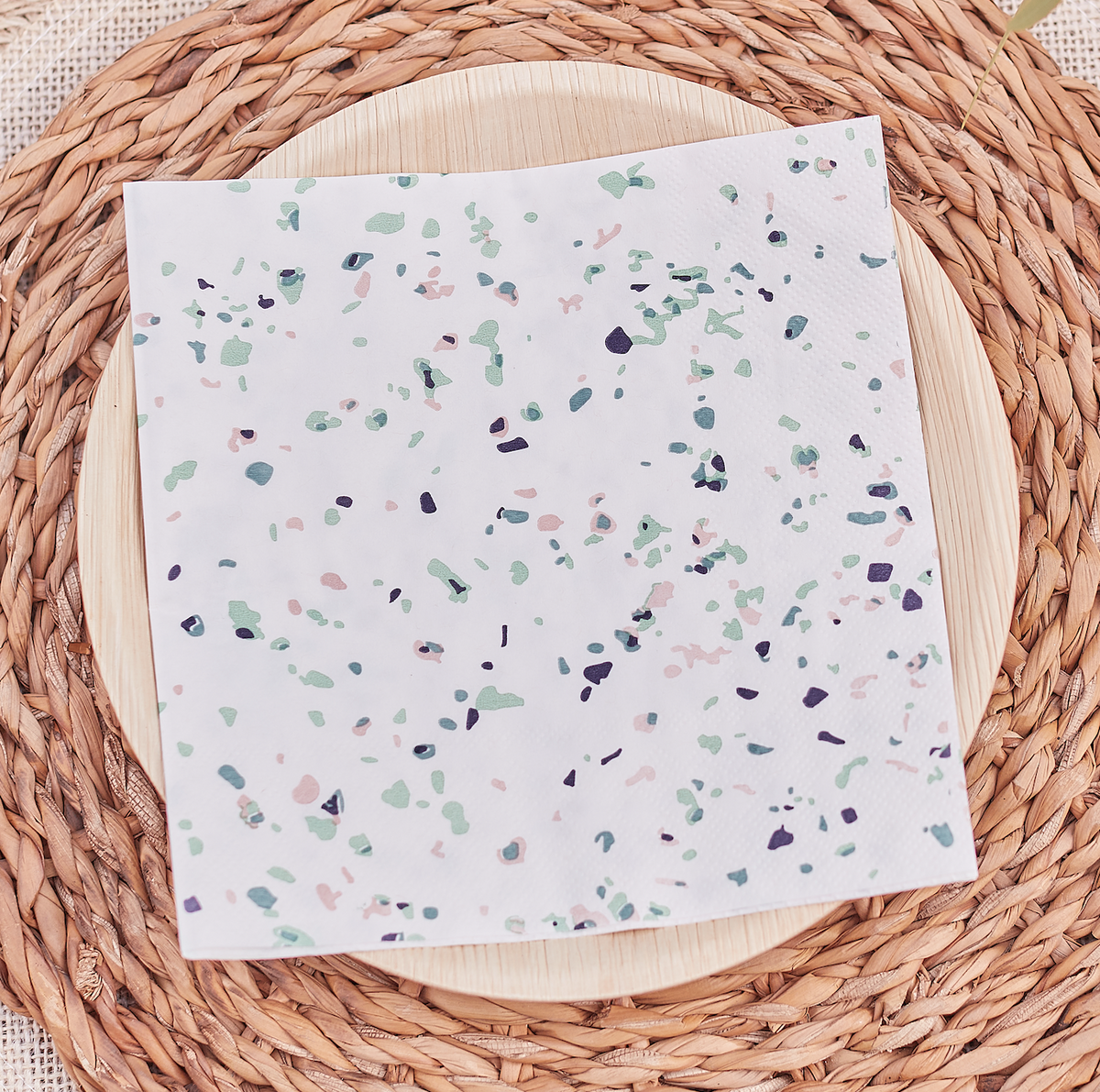 Terrazzo Print Paper Napkins