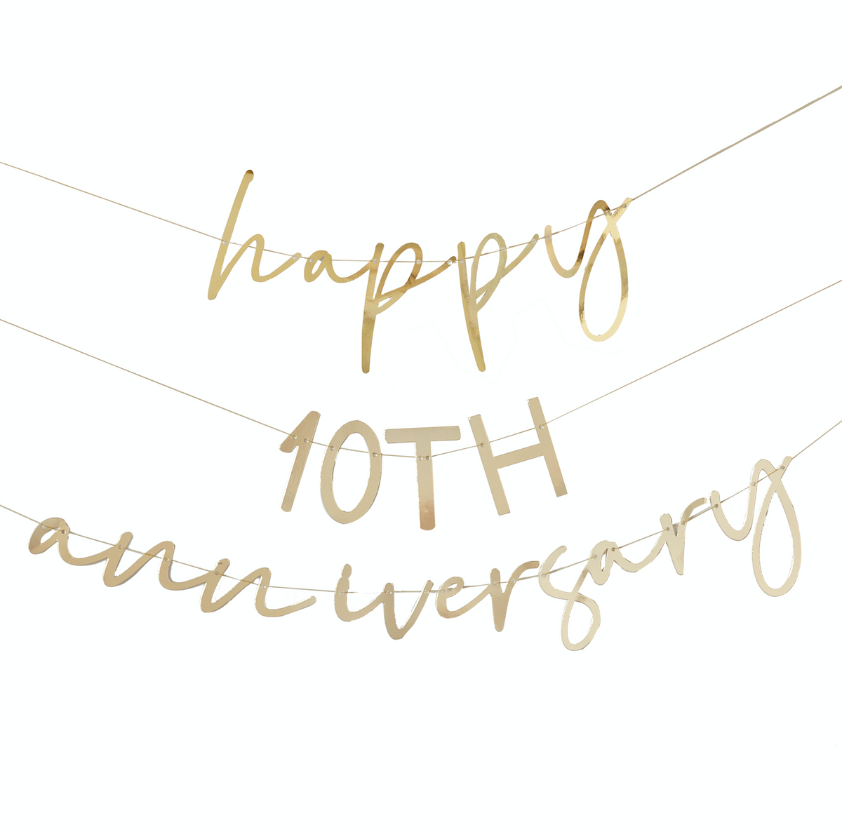 Gold Customisable Anniversary Bunting