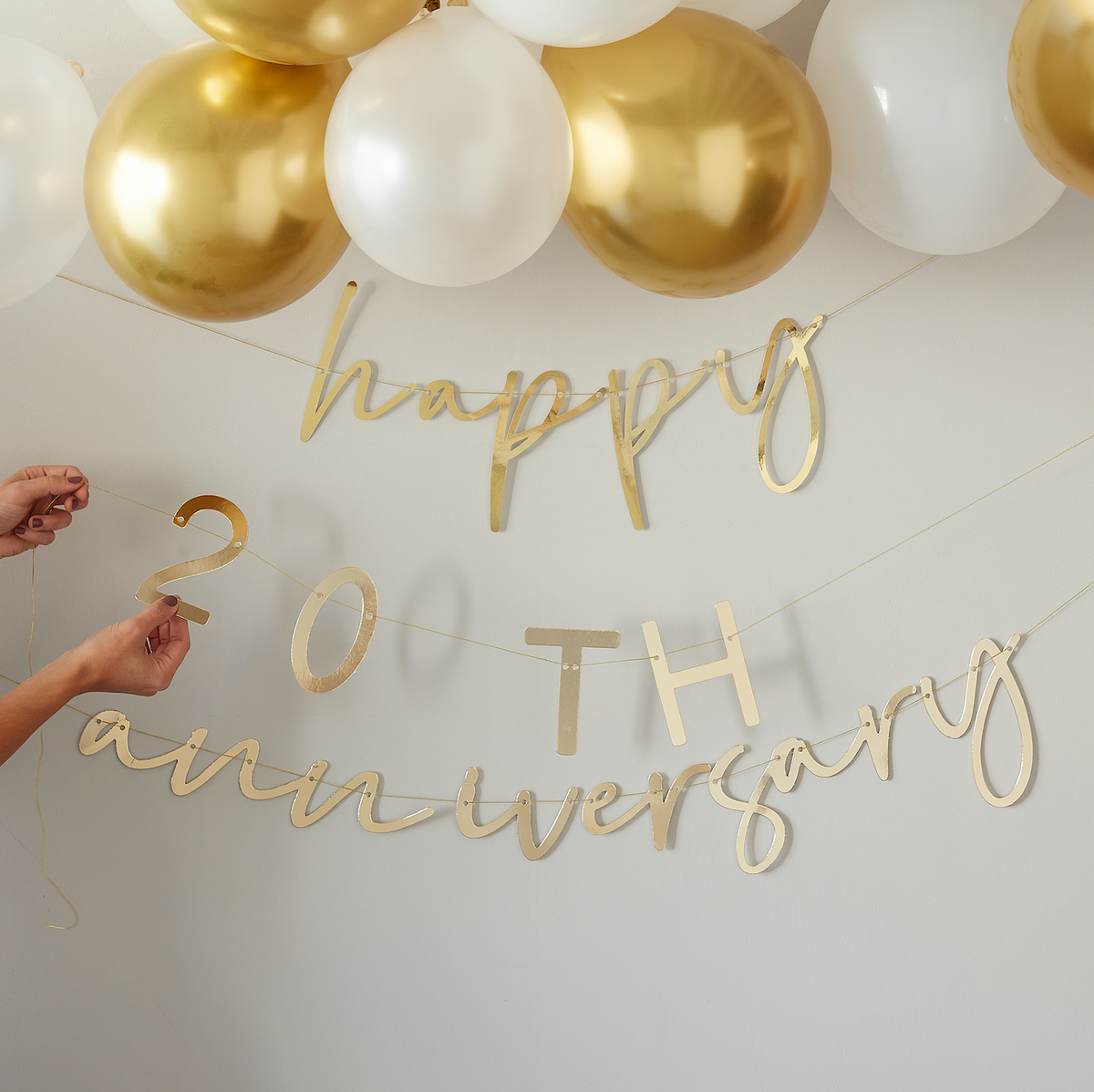 Gold Customisable Anniversary Bunting