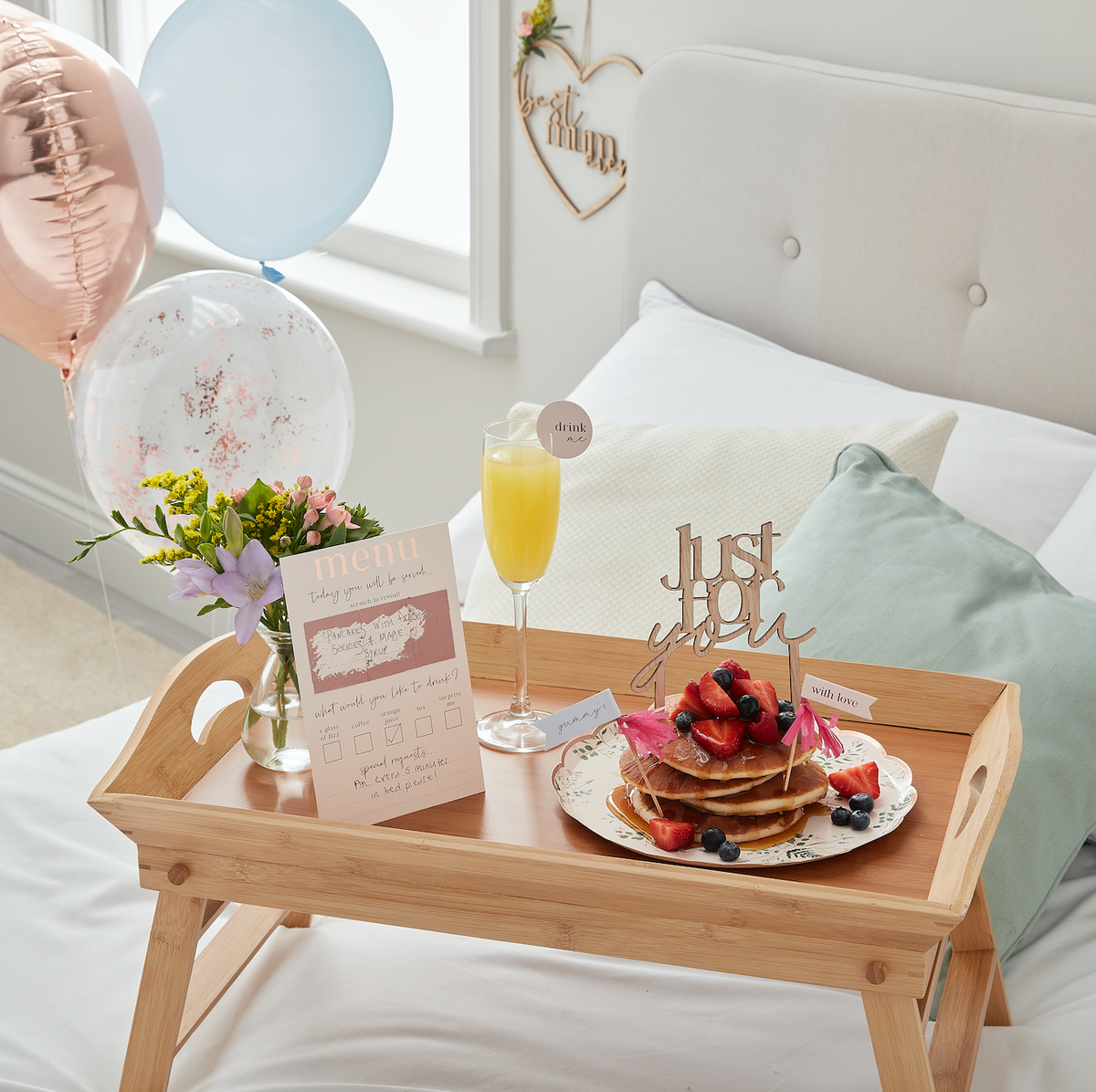 Customisable Breakfast in Bed Set