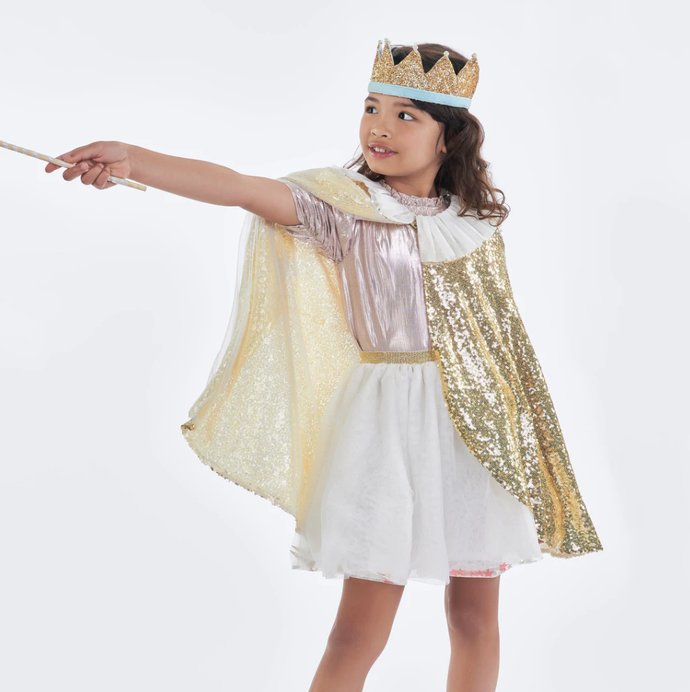 Gold Sparkle Cape Costume 