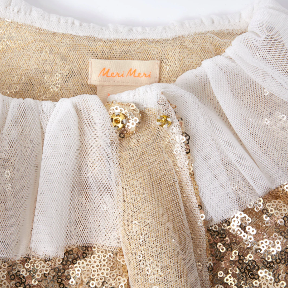 Gold Sparkle Cape Costume 