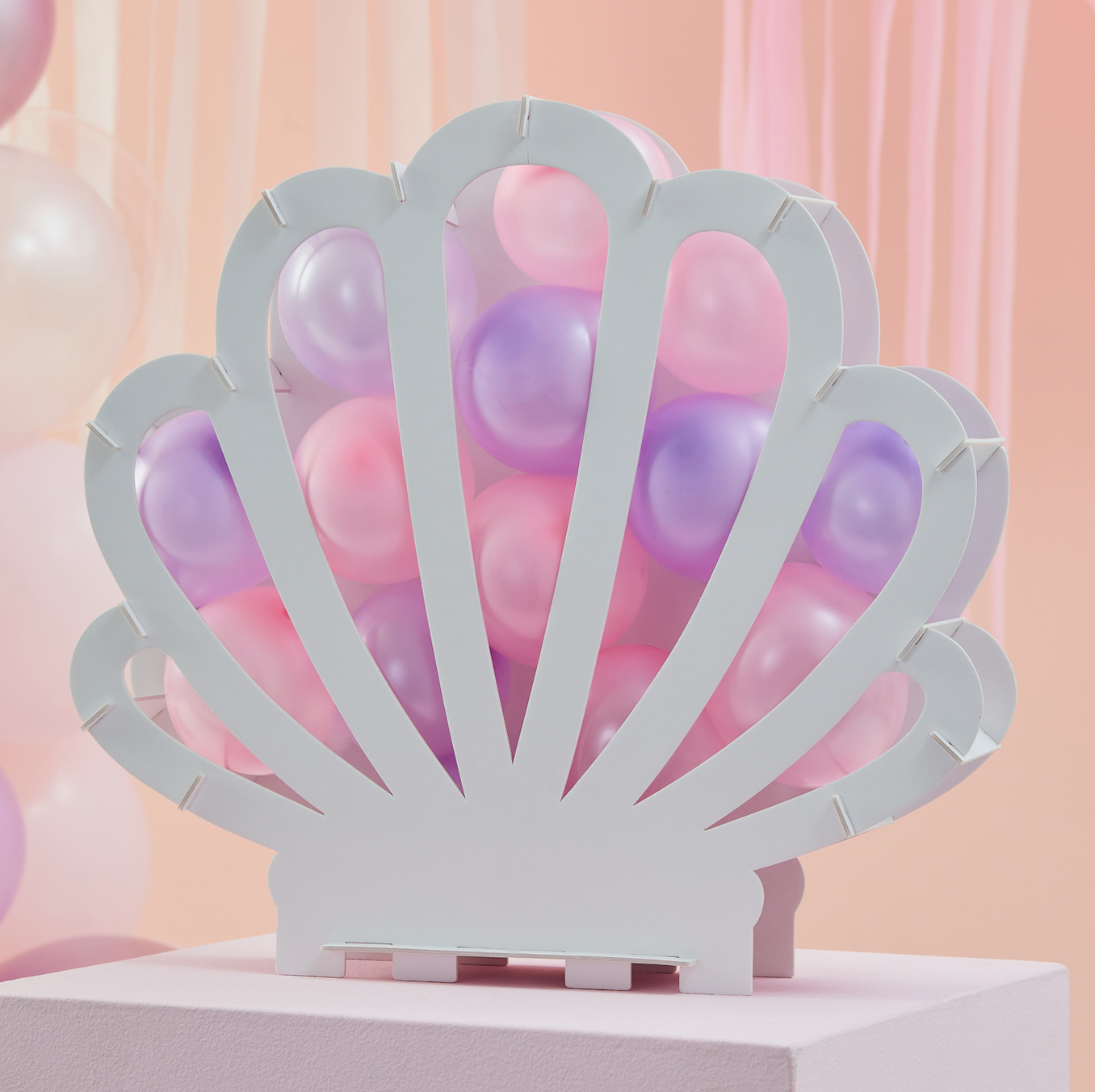 Shell Shaped Balloon Mosaic Stand Kit