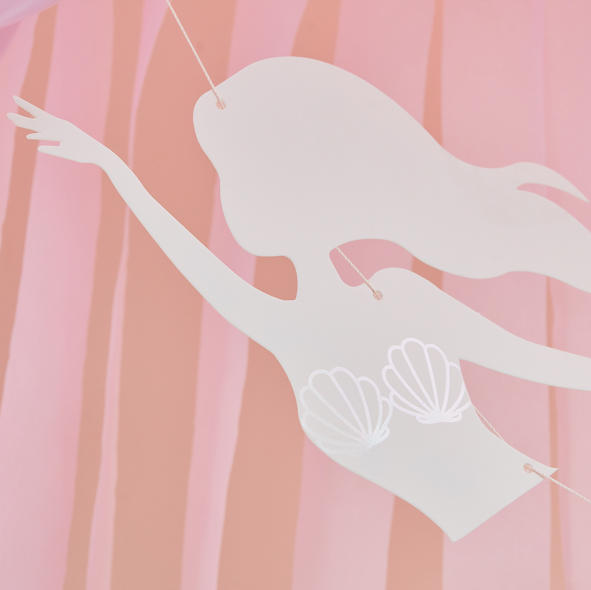 Customizable Pink &amp; Iridescent Happy Birthday Bunting