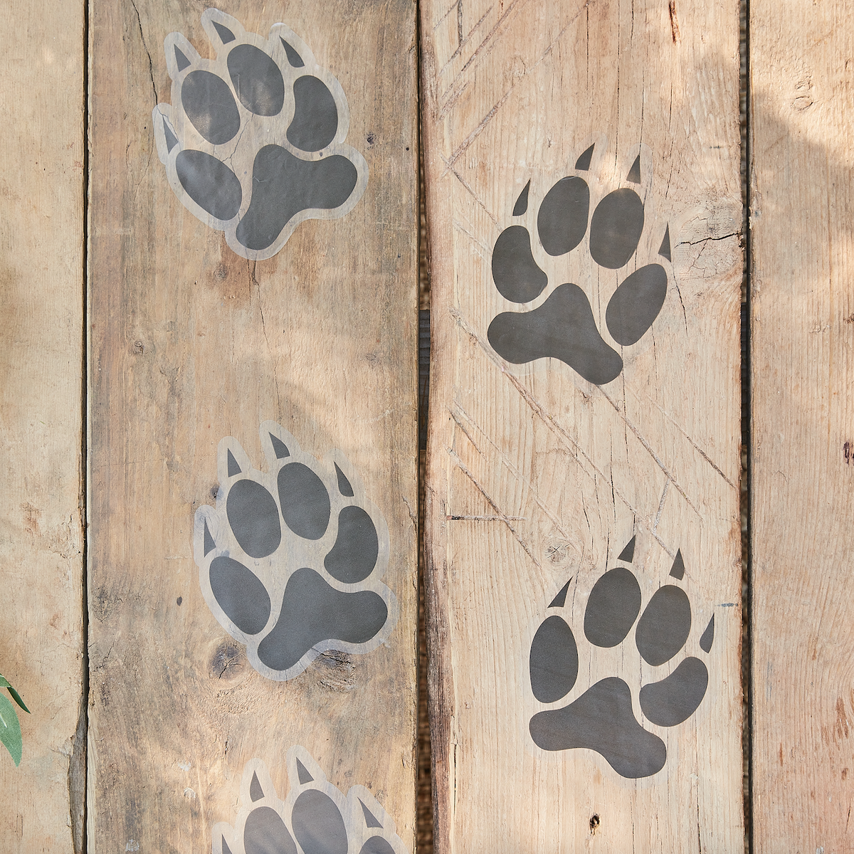 Animal Pawprint Floor Stickers