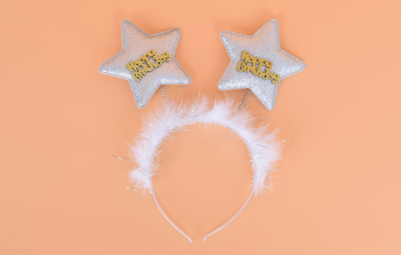 Happy Birthday Silver Star Headband