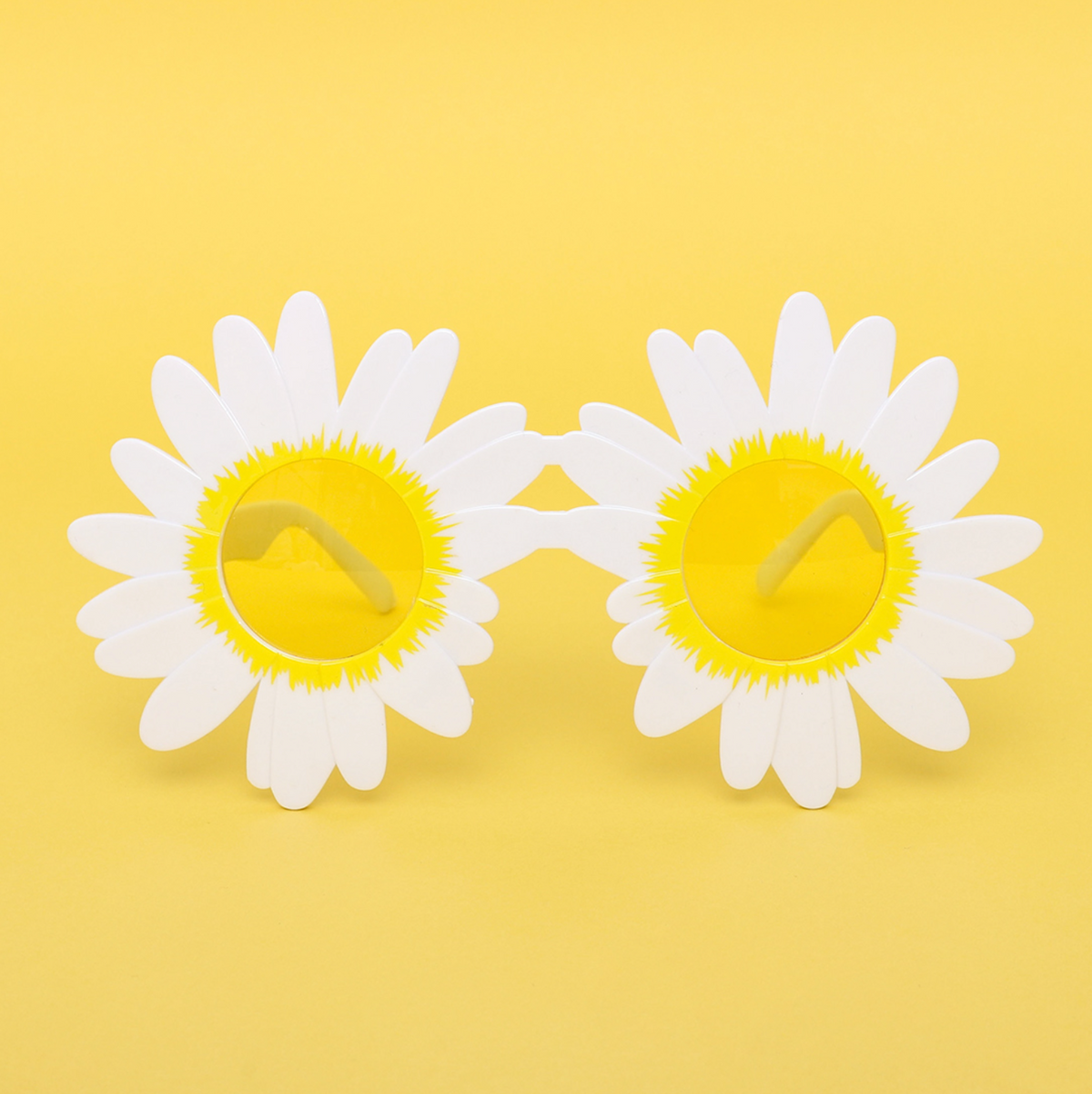 White Daisy Flower Glasses