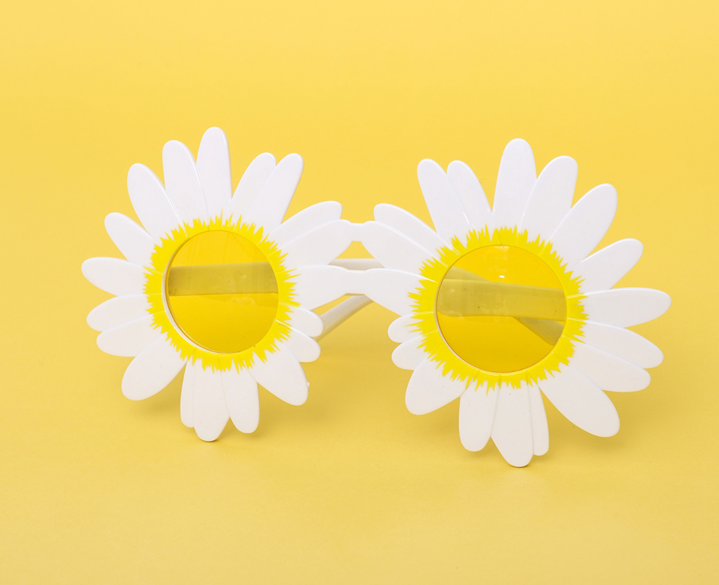 White Daisy Flower Glasses