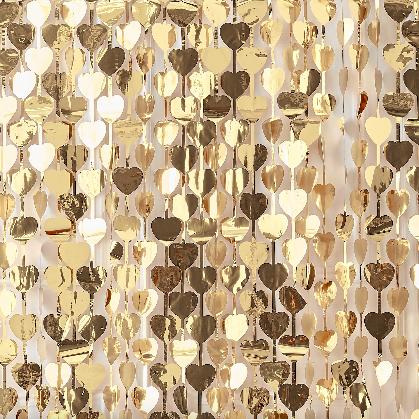 Gold Heart Party Backdrop