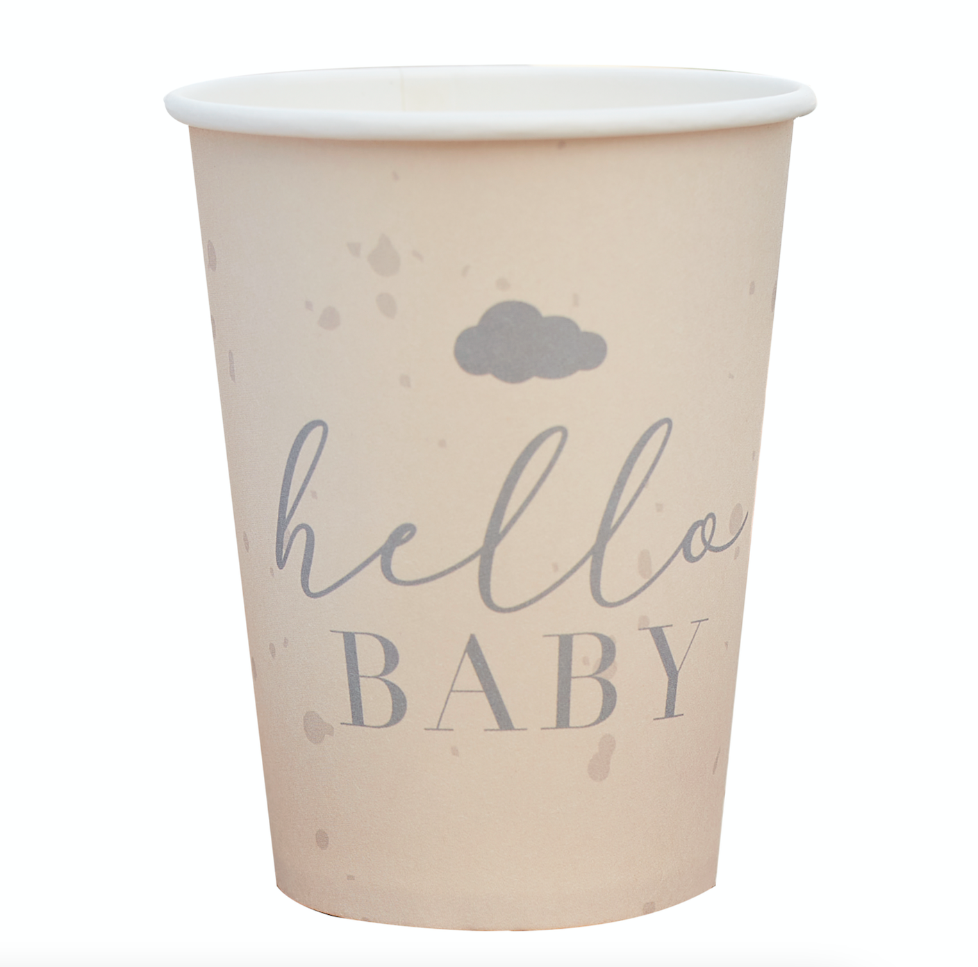 Hello Baby Neutral Baby Shower Cups
