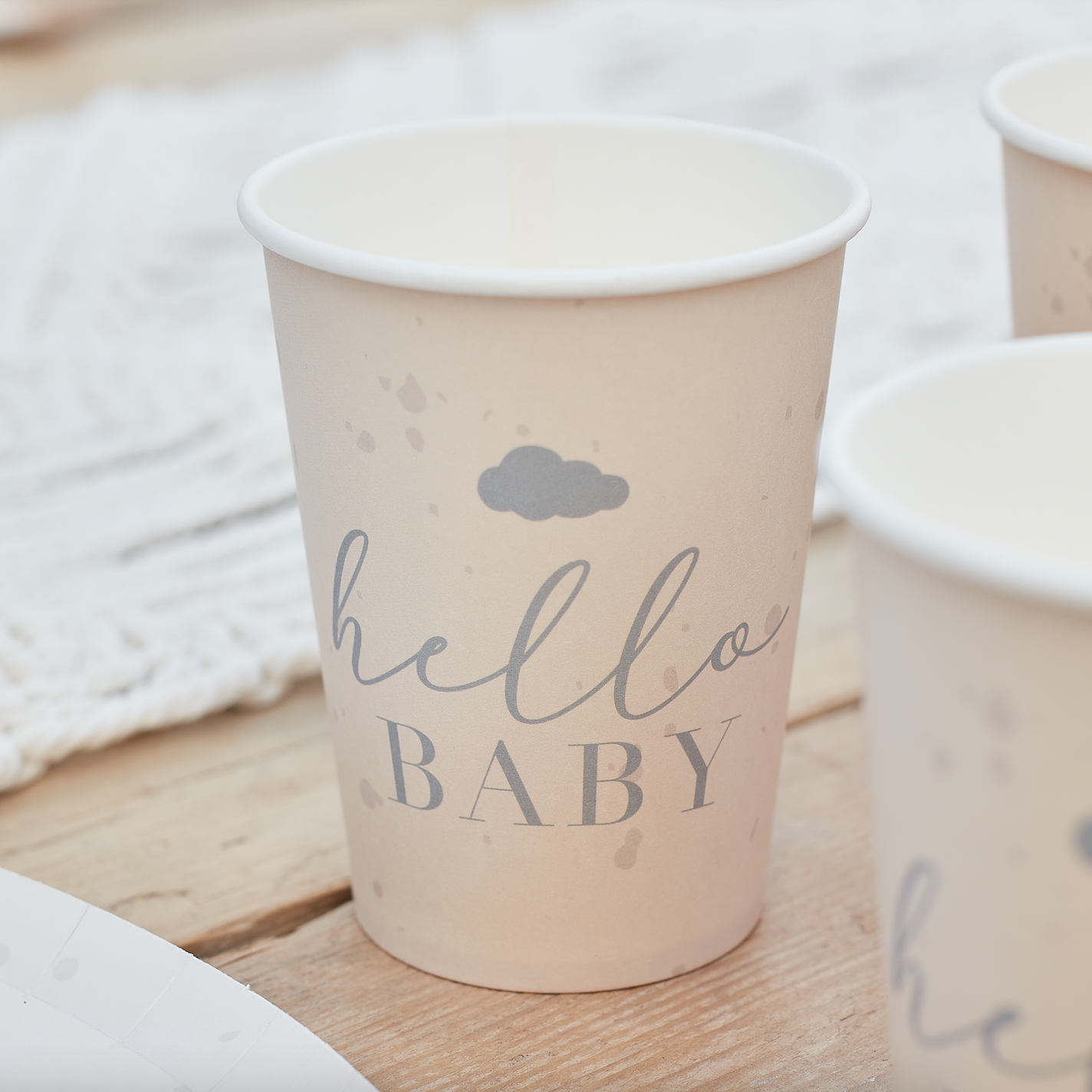 Hello Baby Neutral Baby Shower Cups