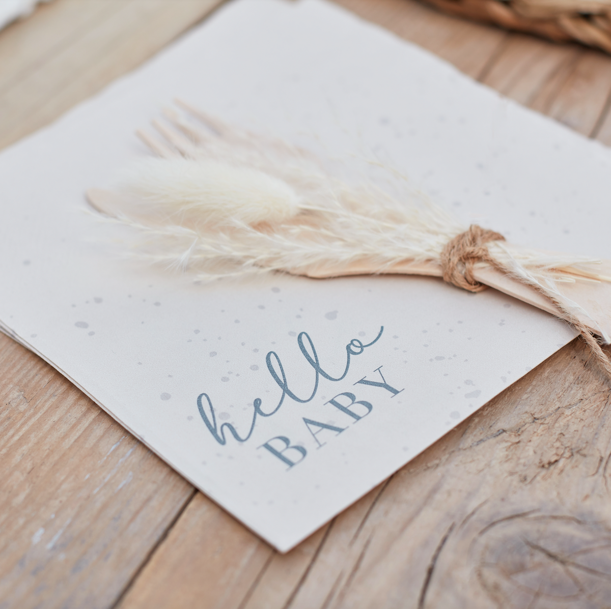 Hello Baby Neutral Baby Shower Napkins