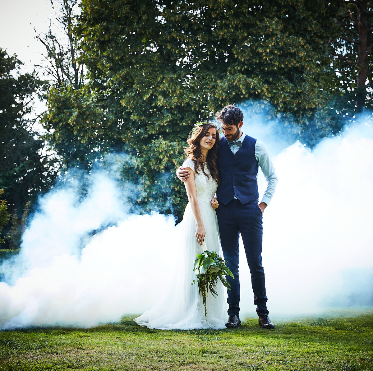 White Wedding Smoke Bomb
