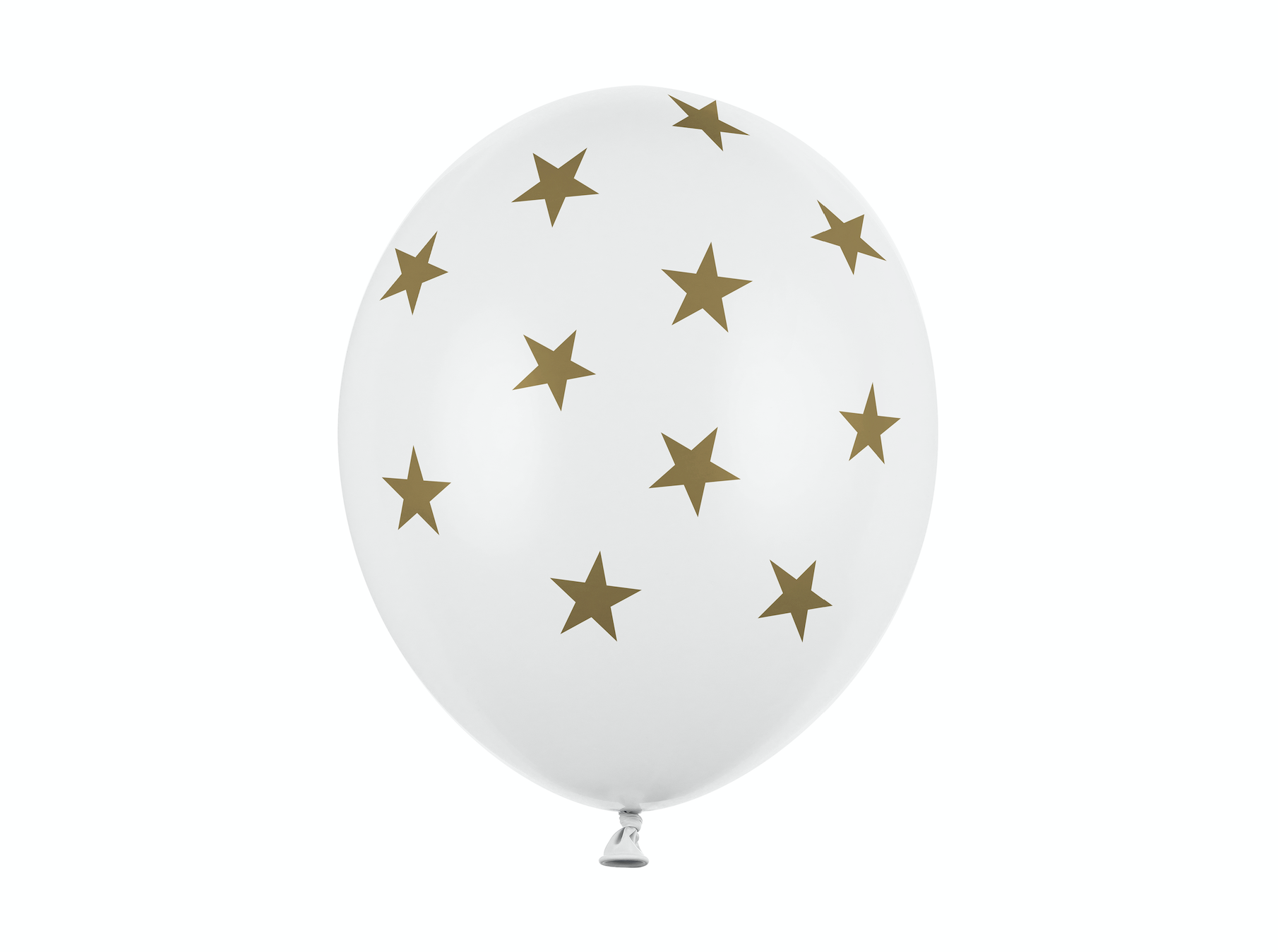 Pastel Pure White Stars Balloons