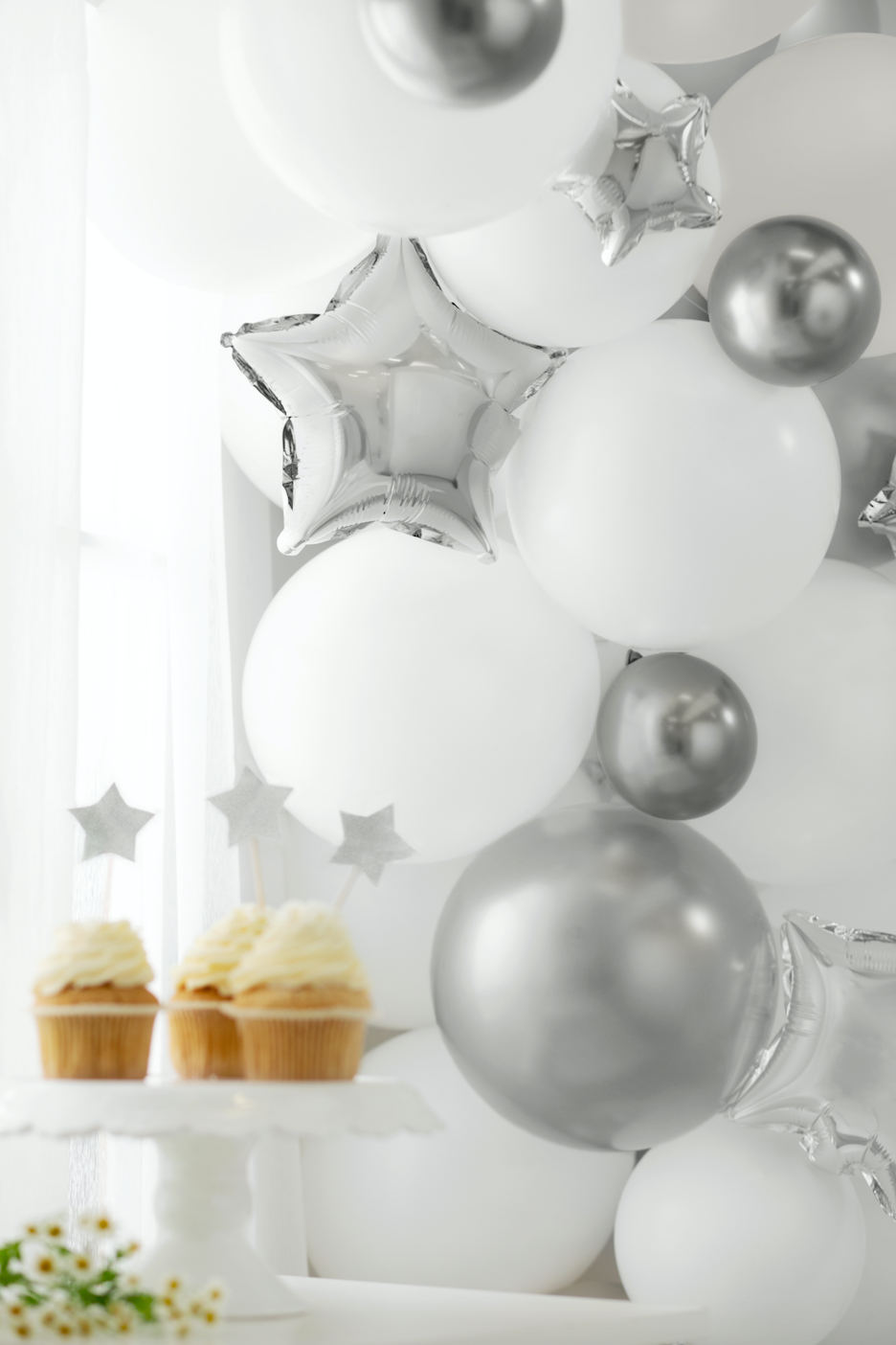 Mini Silver Star Balloon