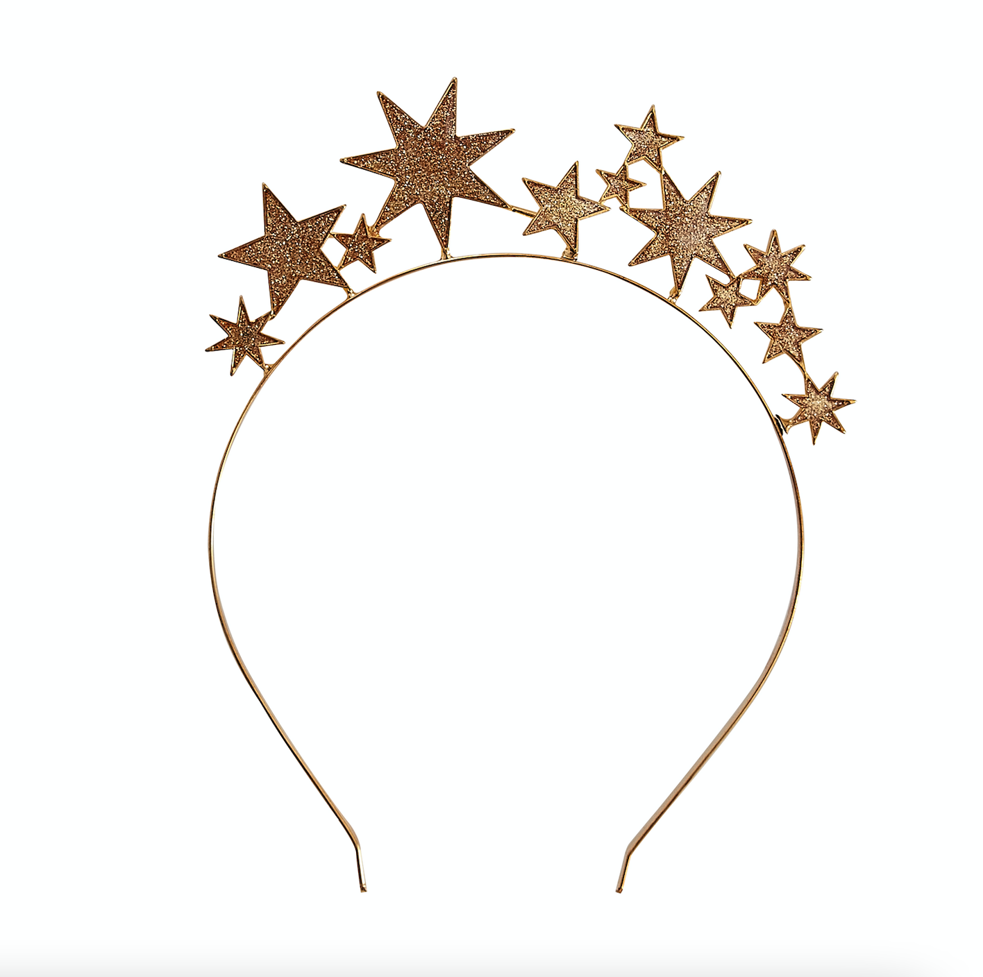 Gold Metal Star Christmas Headband
