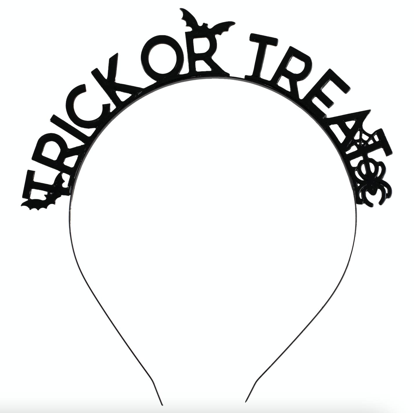 Black Metal Trick or Treat Halloween Headband