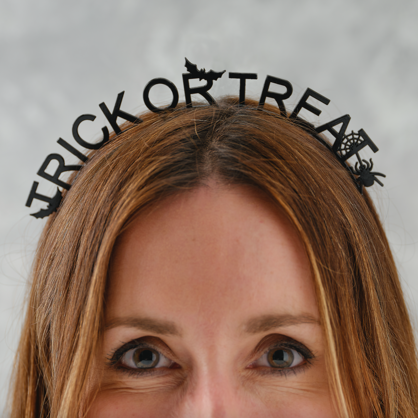 Black Metal Trick or Treat Halloween Headband