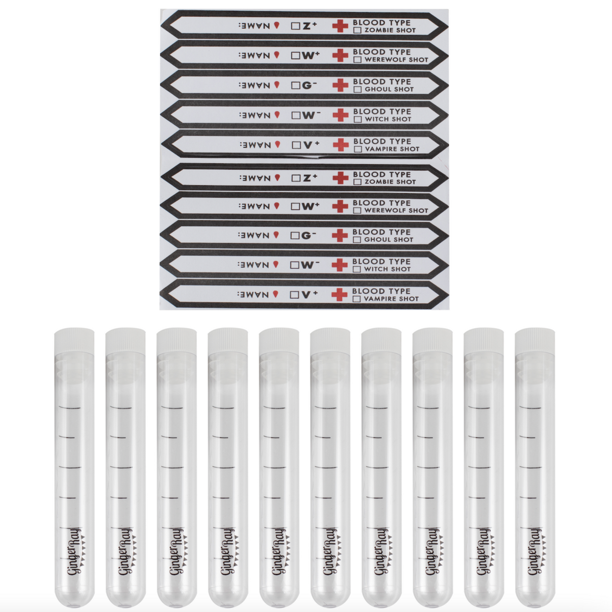 Customizable Test Tube Shot Glasses