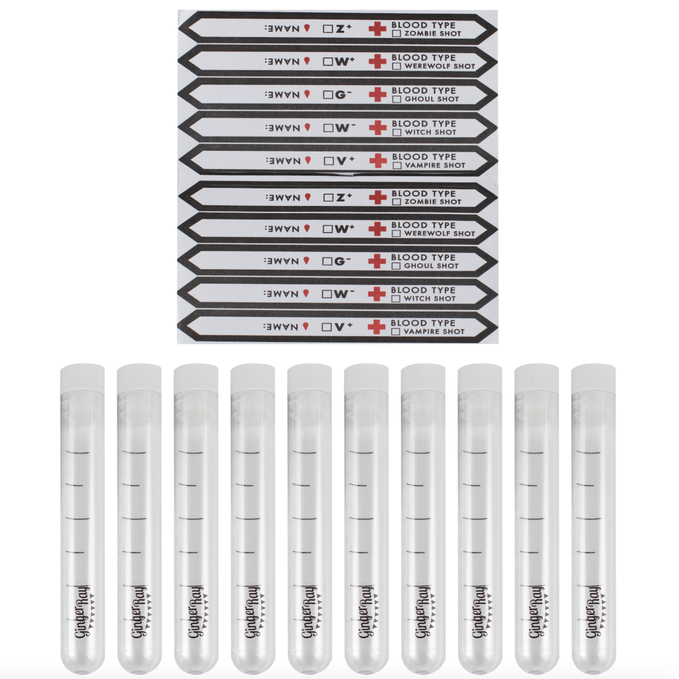 Customizable Test Tube Shot Glasses