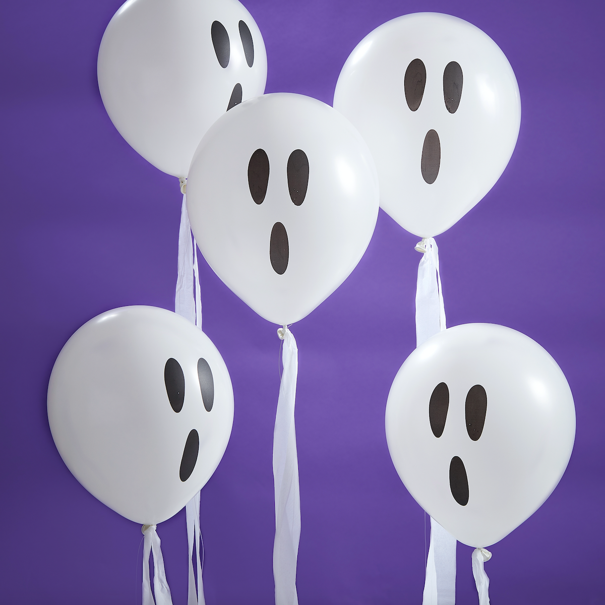 Ghost Halloween Streamer Balloons