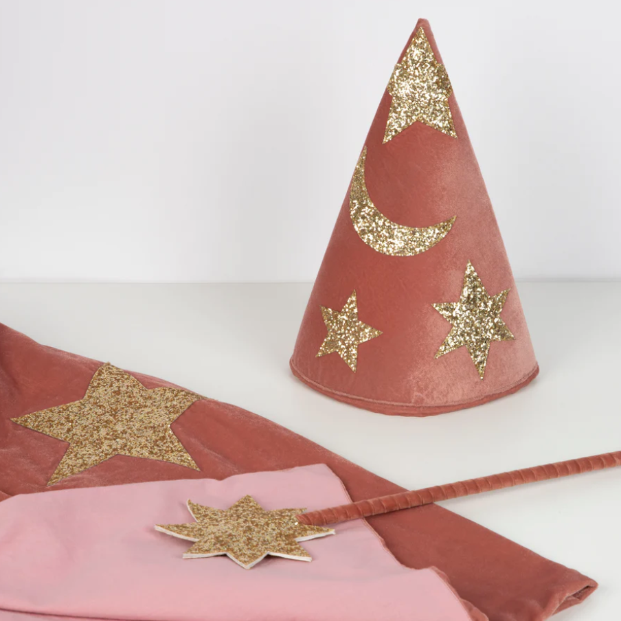 Pink Velvet Wizard Costume Meri Meri