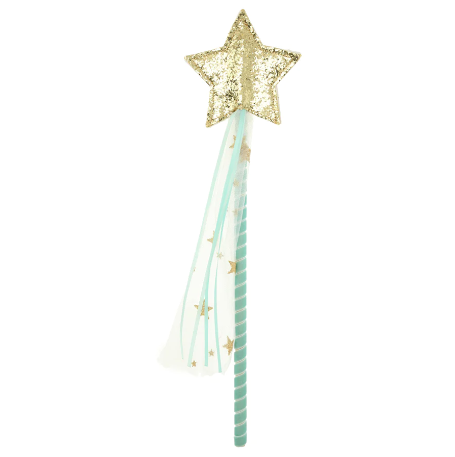 White Star Tulle Cape & Wand 