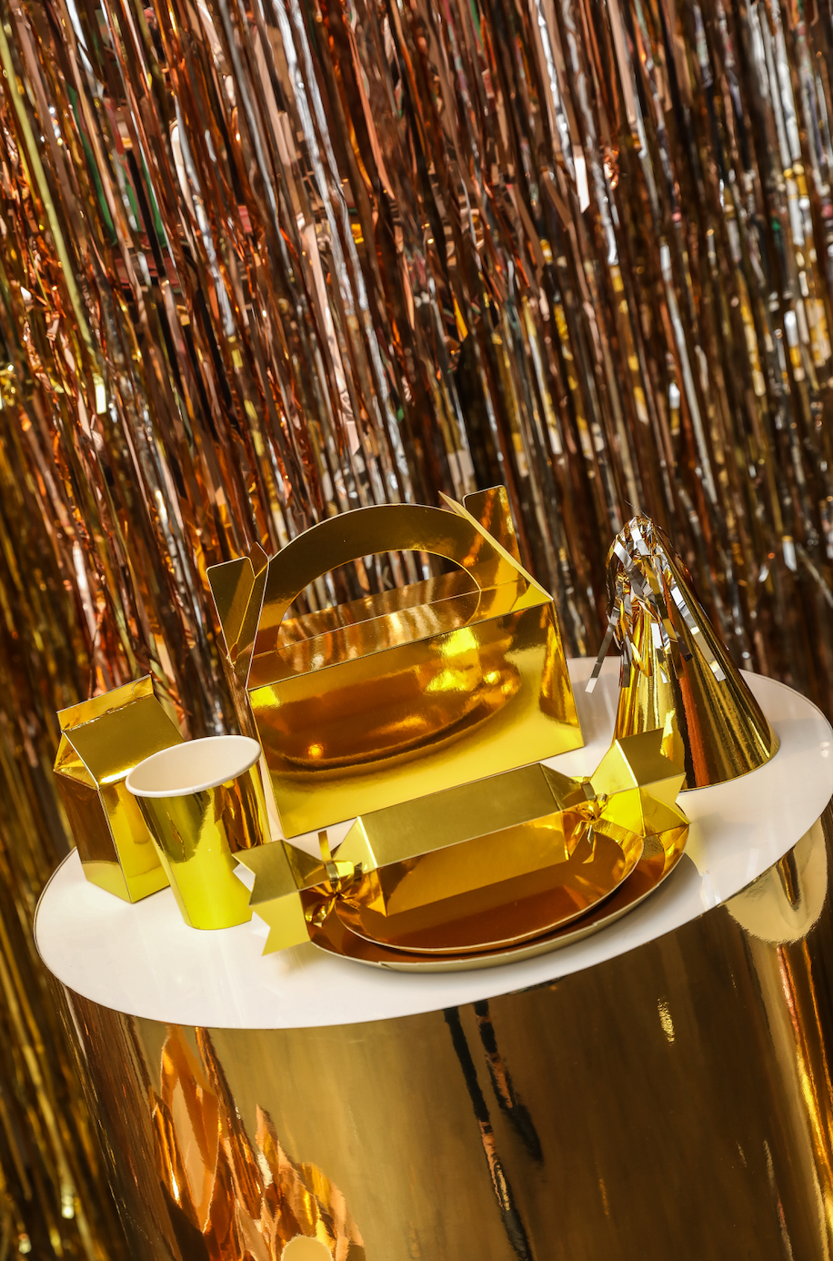 Metallic Gold Lunch Boxes
